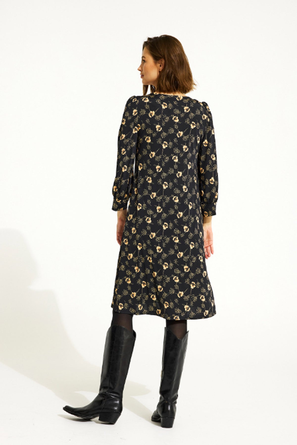Lucy dress 3/4 sleeves SORT