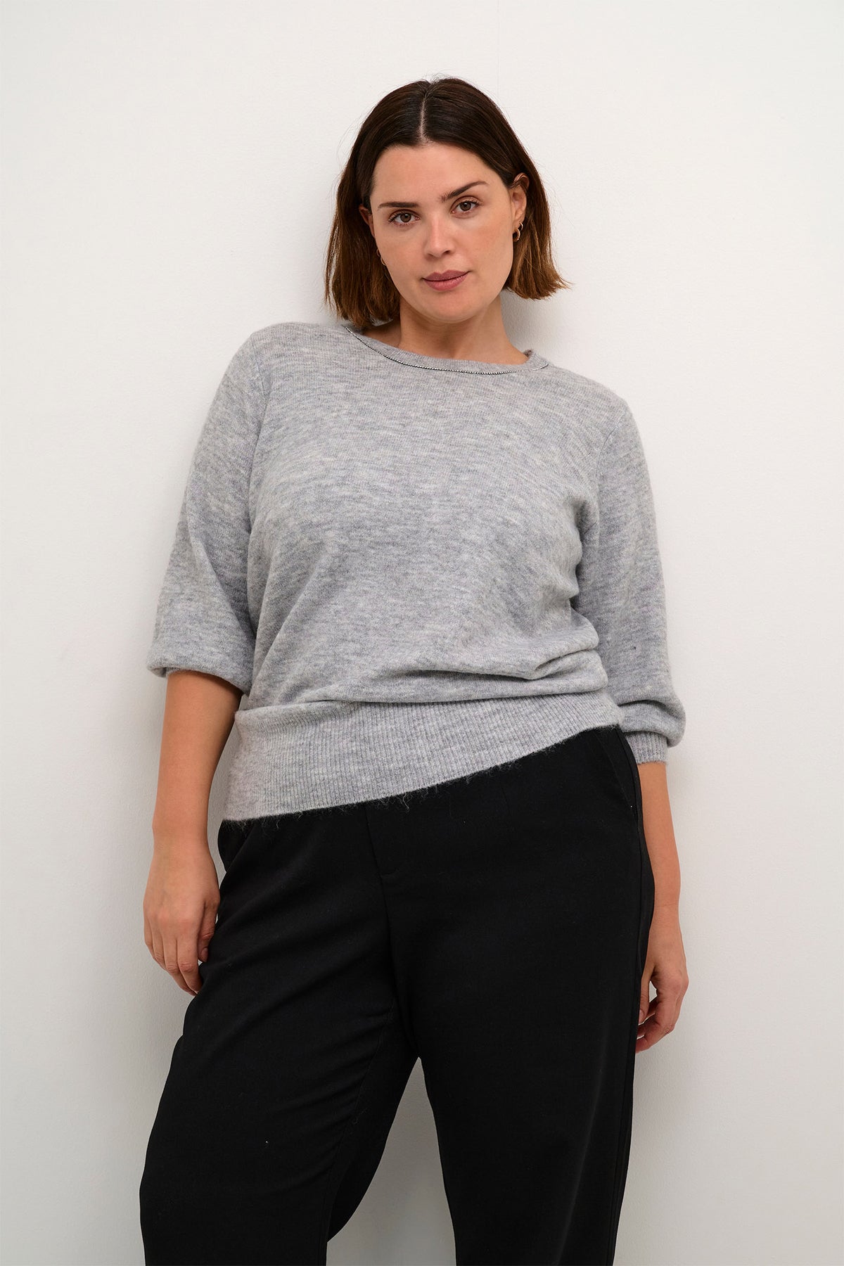 KCmerida Pullover Grey Melange - 10582721