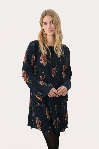 MilanasPW DR Dark Navy Blurred Flower - 30309529 Thumbnail