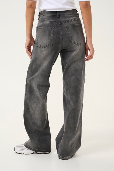 KAsinem High Waist Jeans Medium Grey Denim - 10509518 Thumbnail