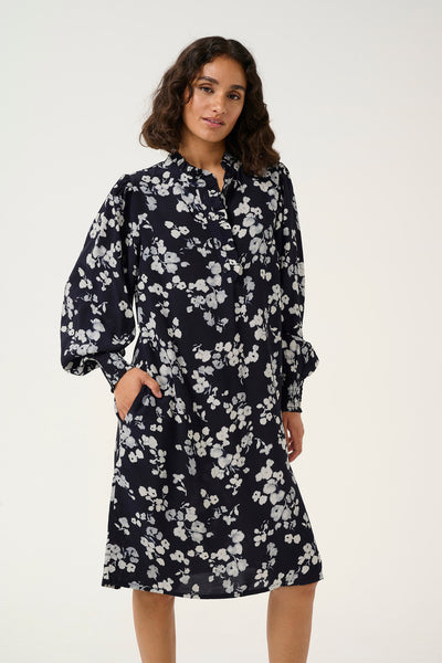KAalice Short  Dress Marine Flower - 10509404 Thumbnail