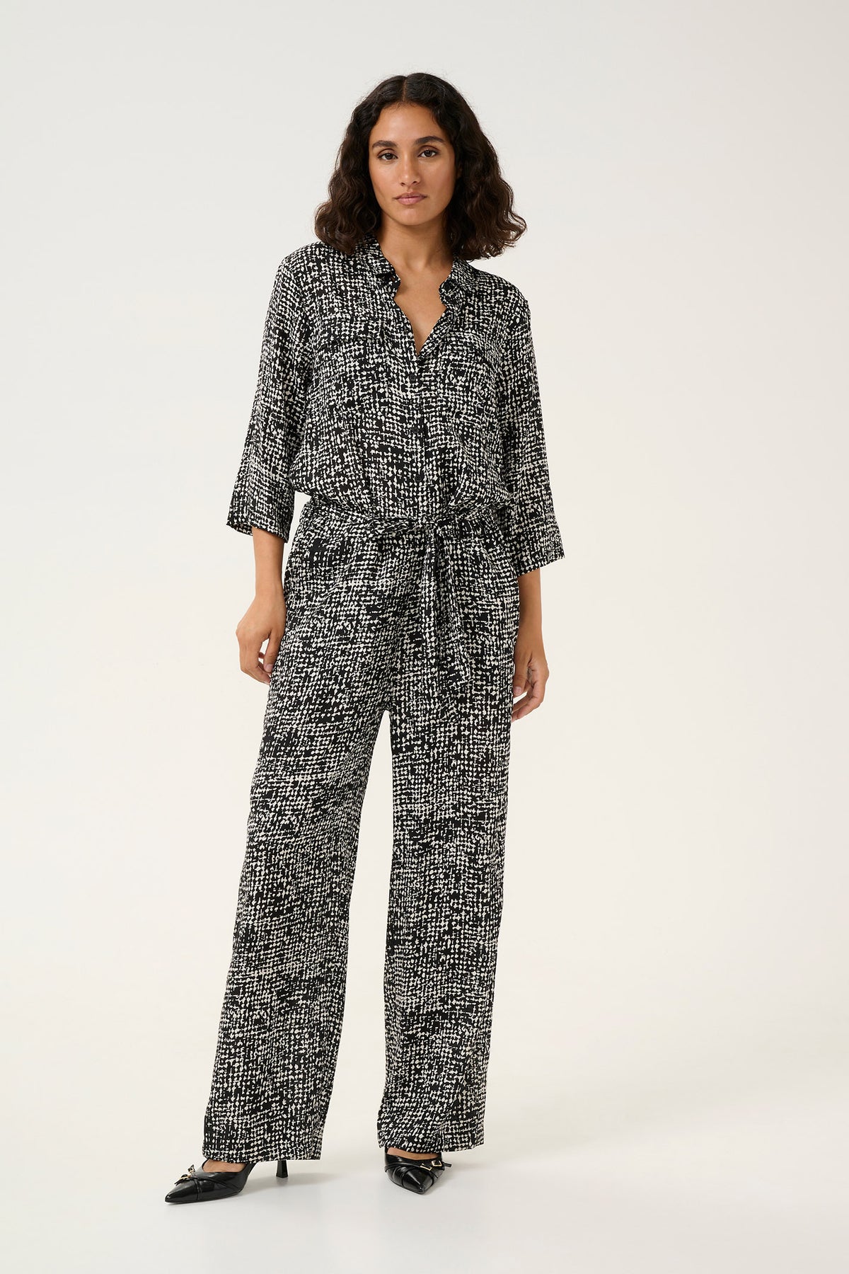 KApollie Jumpsuit Black/Turtledove Graphic Dot - 10509533