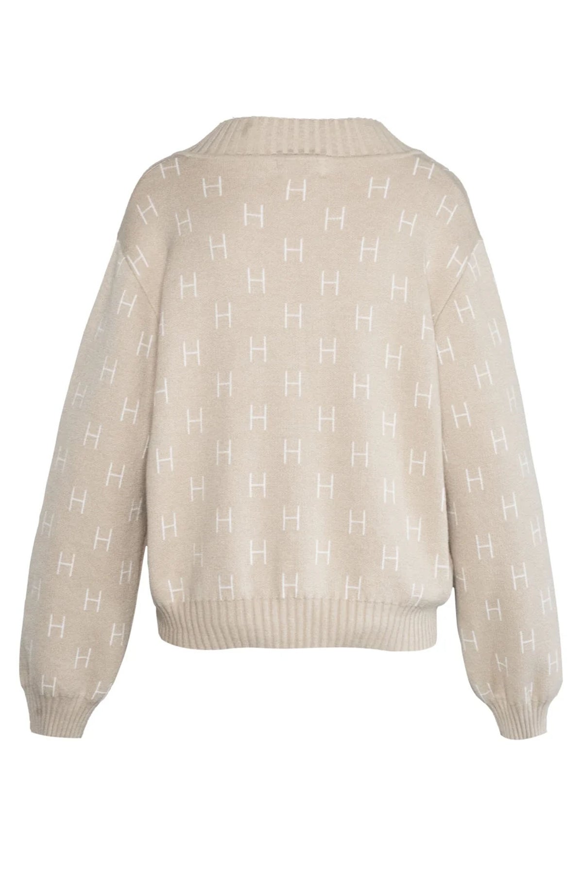 LINDA V-neck Sweater 6500 Beige - 2510120221