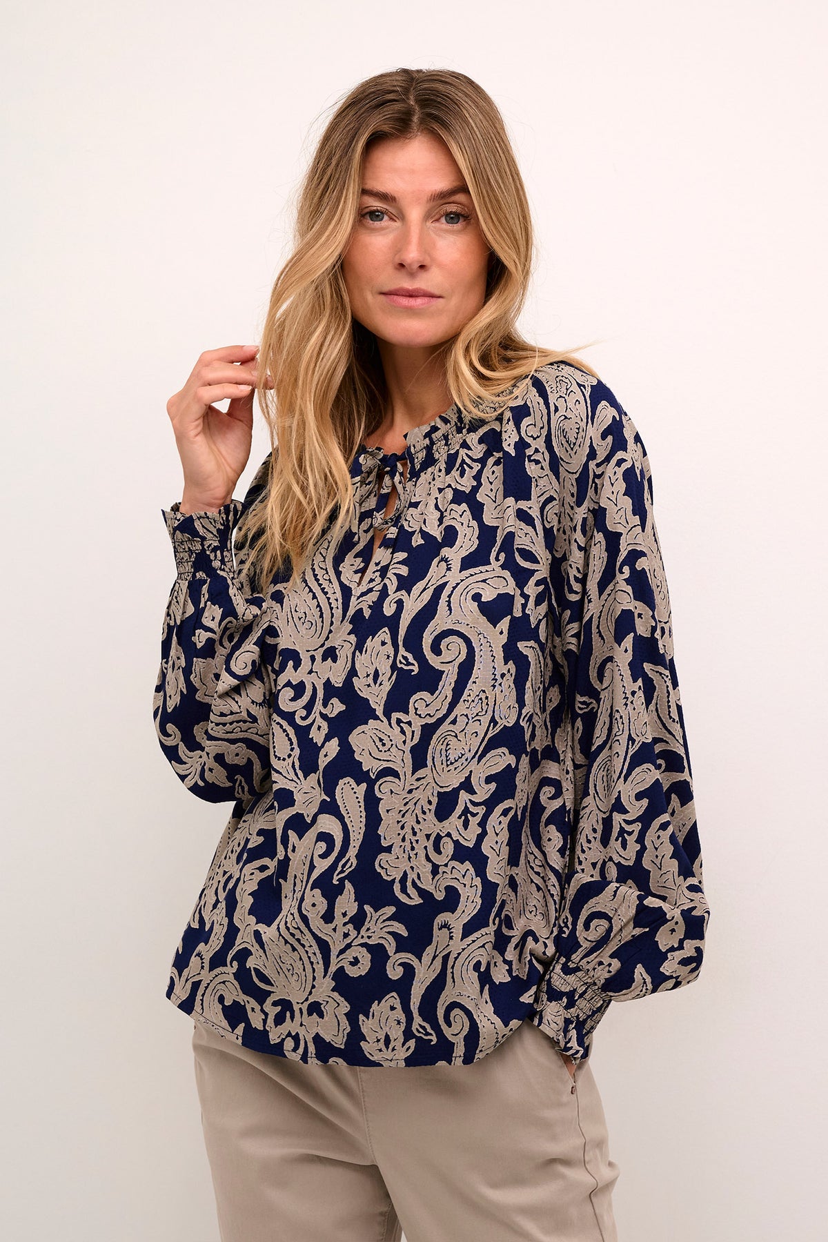 CRLucy Blouse Blue Paisley - 10613156