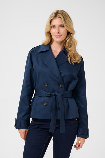 CRRea Crop Trenchcoat Dress Blues - 10613209 Thumbnail