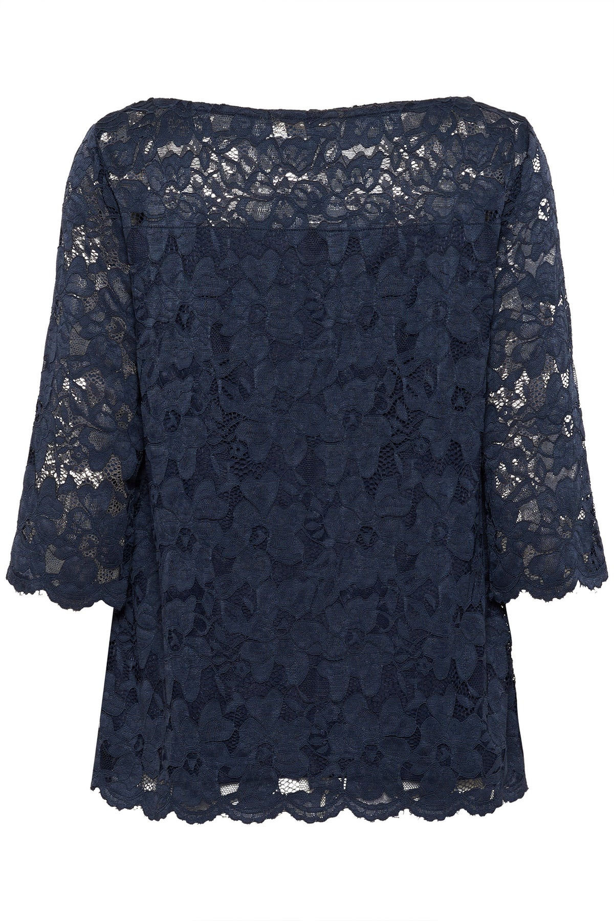 CRPria Lace Blouse Navy Blazer