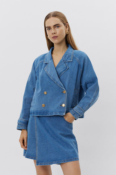 EUDORASW JACKET 5002 Denim blue - S251250 Thumbnail