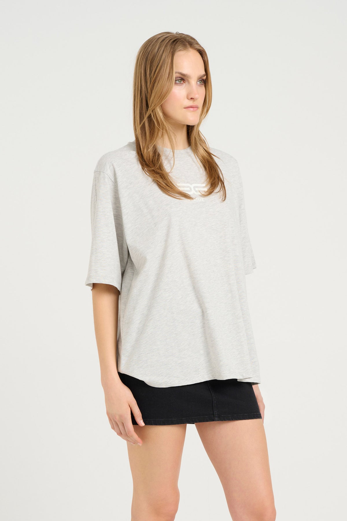 LuelleGZ tee Light Grey M‚lange - 10909848