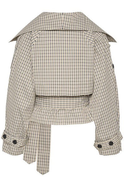 UmayaIW Short Trench Neutral Check Thumbnail