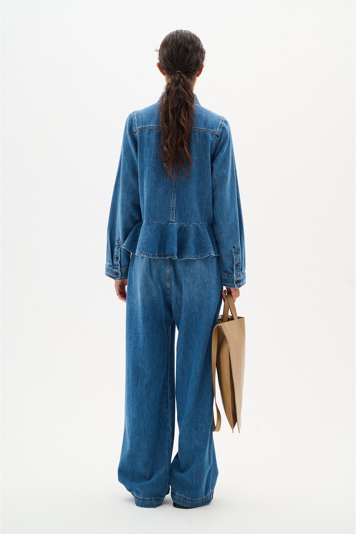 SophinaIW Pullon Pants Washed Denim - 30110274