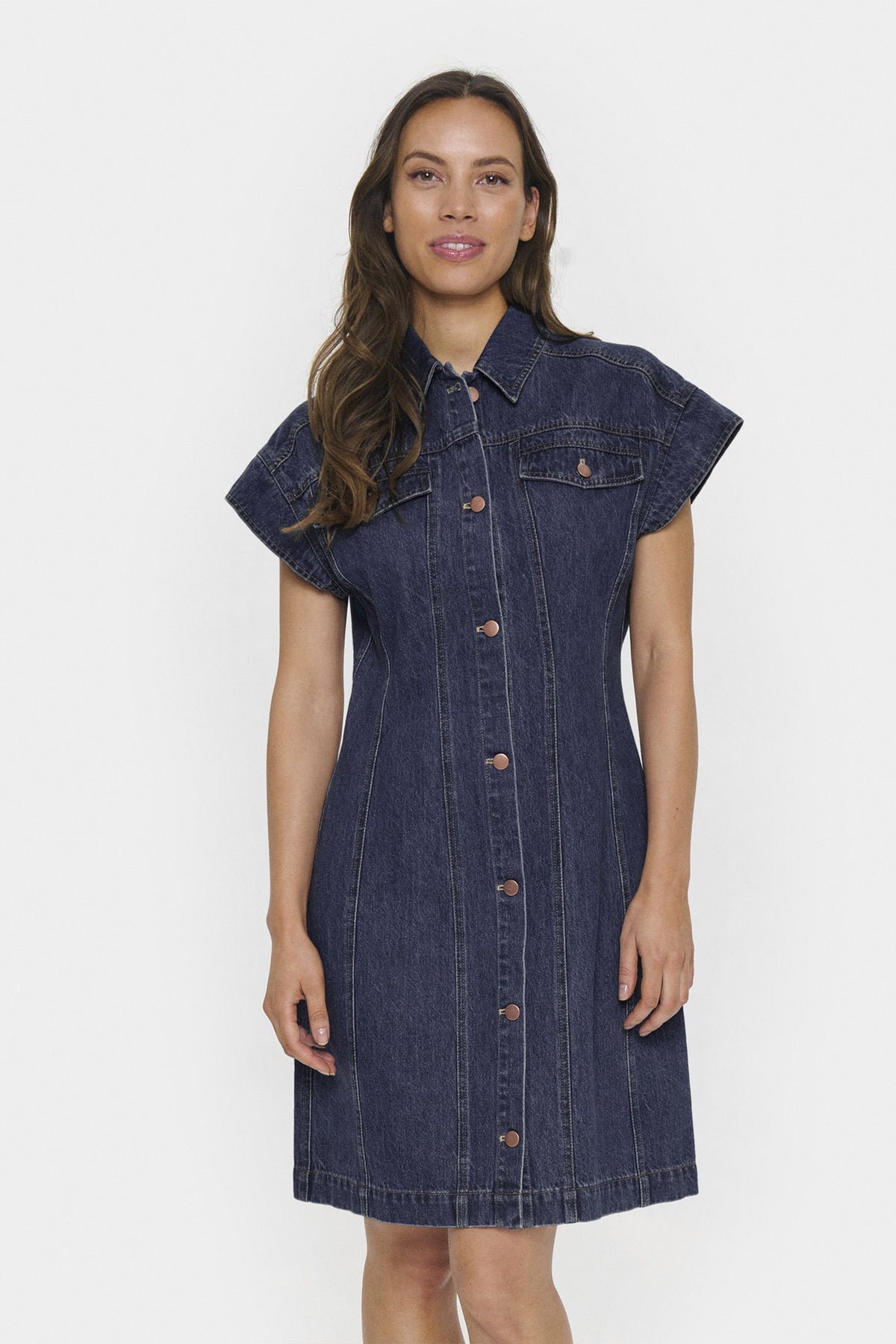 JoannSZ Dress Medium Blue Denim