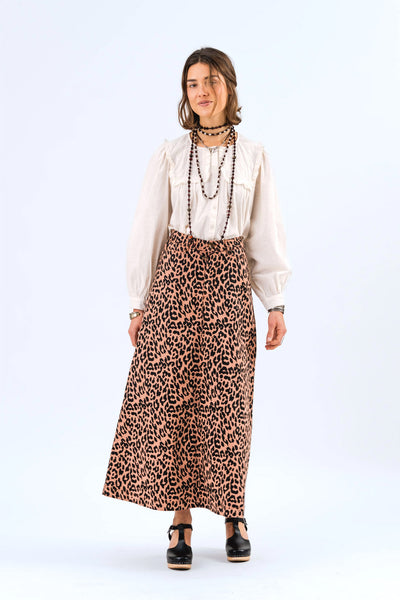 LunaLL Maxi Skirt 72 Leopard Print - 25199-2067 Thumbnail