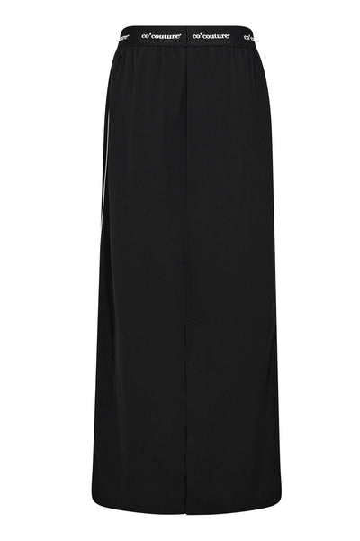 AminaCC Logo Piping Skirt 96-Black - 34182 Thumbnail