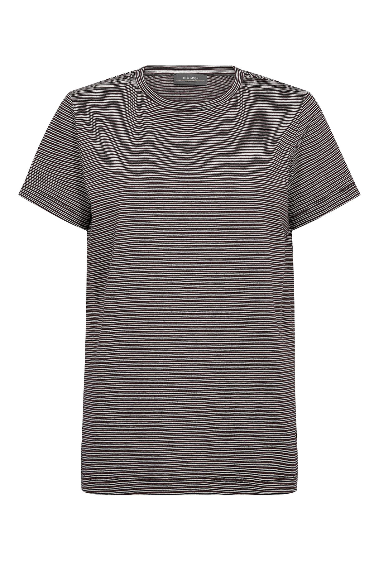 MMTalia O-SS Stripe Tee FUDGE - 172690