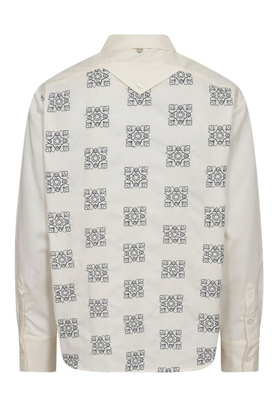 MMWeina Geo Shirt ECRU - 173000 Thumbnail