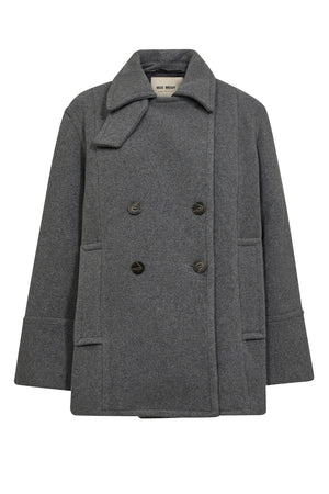 MMCharly Wool Jacket Mockingbird - 173950