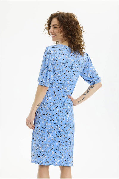 Rosy dress 1/2 sleeves Light Blue - 16717 Thumbnail
