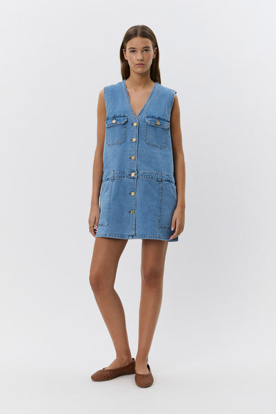 ALBERTINESW DRESS 9106 Denim Blue - S252186 Thumbnail