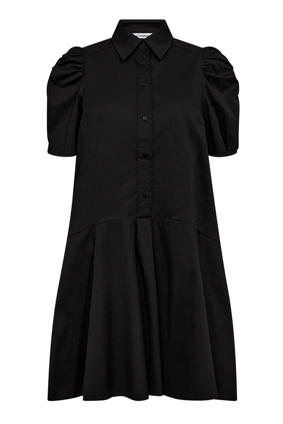 PoppyCC SS Shirt Dress 96-Black - 36533