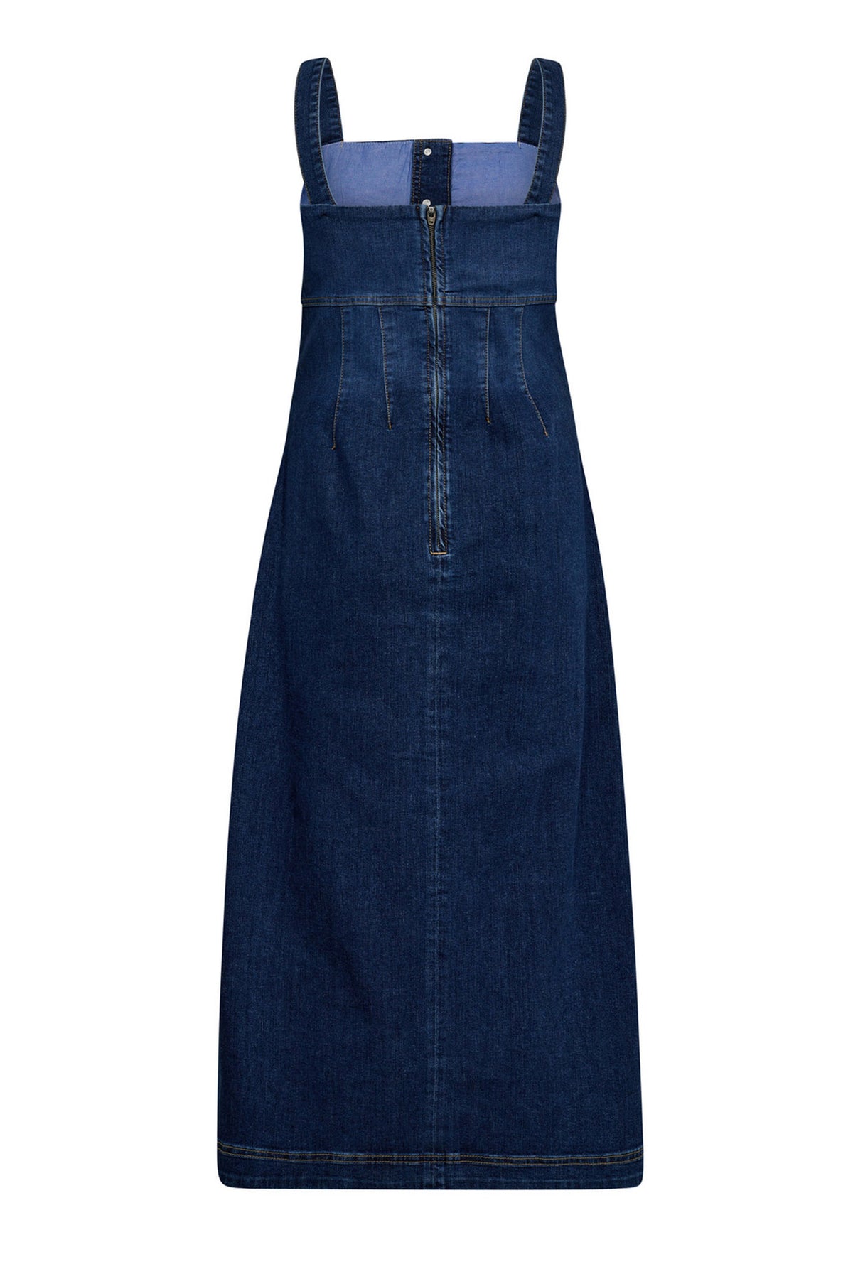 TylerCC Denim Long Dress 552-Denim blue - 36534