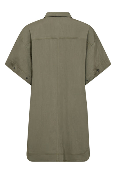 EllaCC Cargo Dress 7555-Army - 36485 Thumbnail