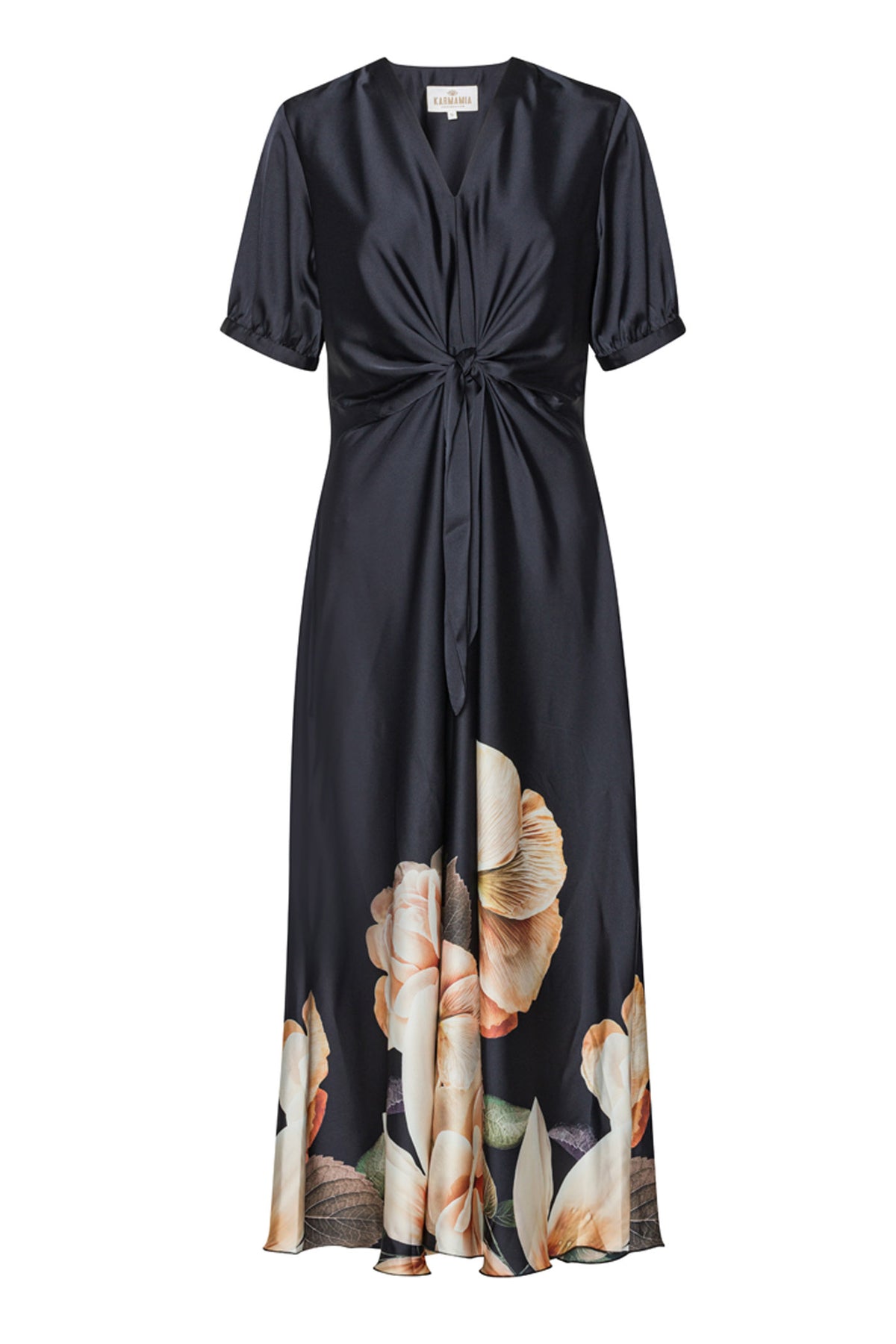 Faye Maxi Blossom Black Flower - 2187