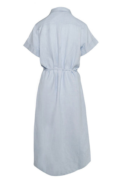 ZENDAYA Linen Dress 4003 Faded Denim - 2510160229 Thumbnail