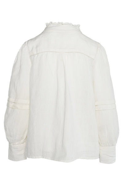SARI Linen Blouse 0003 White Alyssum - 2510190204 Thumbnail