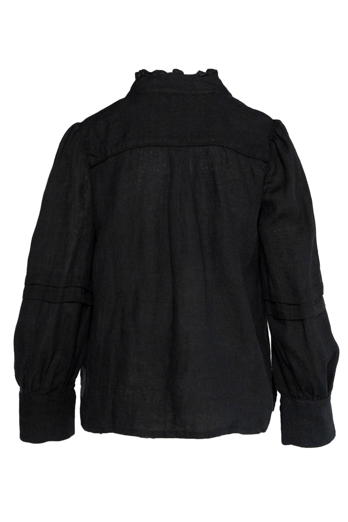 SARI Linen Blouse 9000 Jet Black - 2510190204