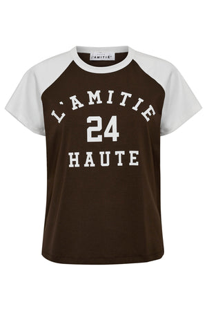 Neckline College Tee Mocca - HL10109