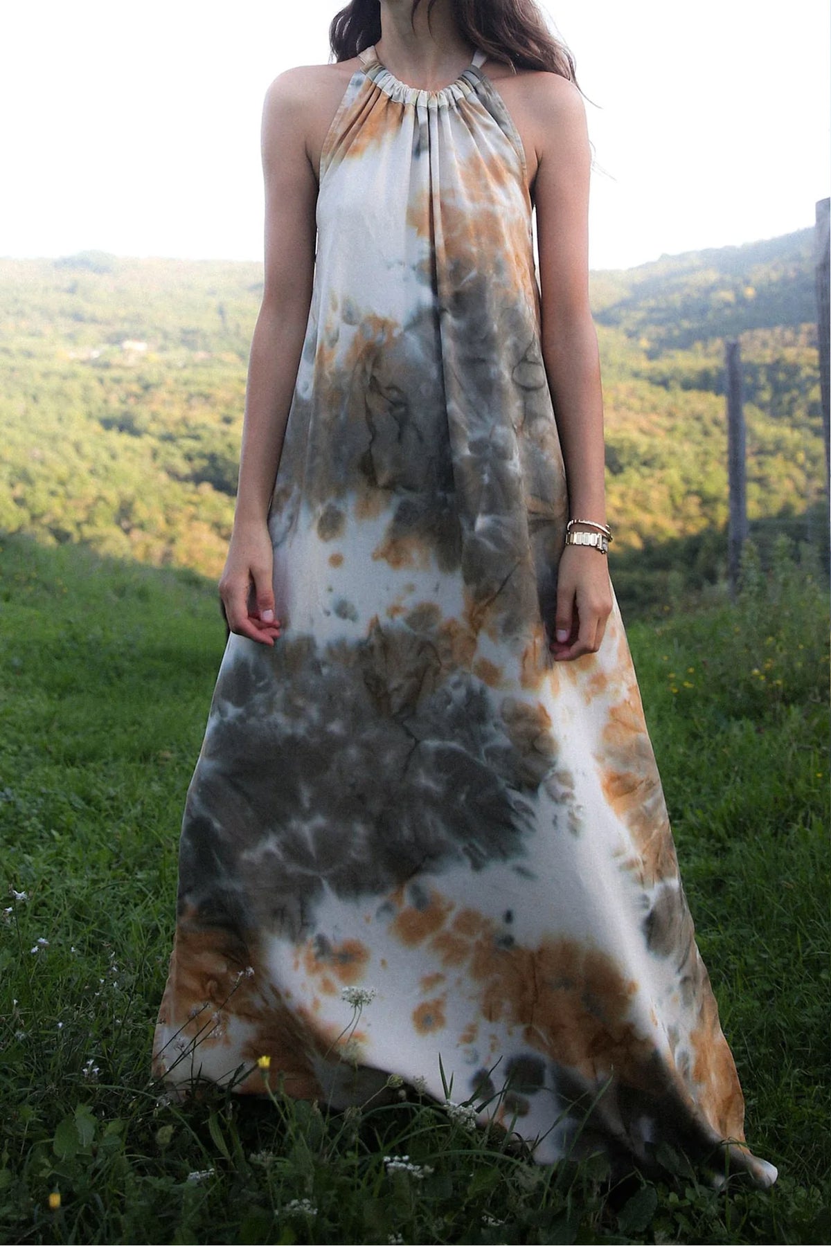 HOPE ABSTRACT HALTER Forest - W25281107