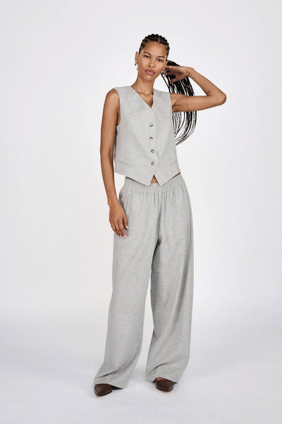 EVERDEEN DRAOY TAILORING Grey Melange - W25204103 Thumbnail