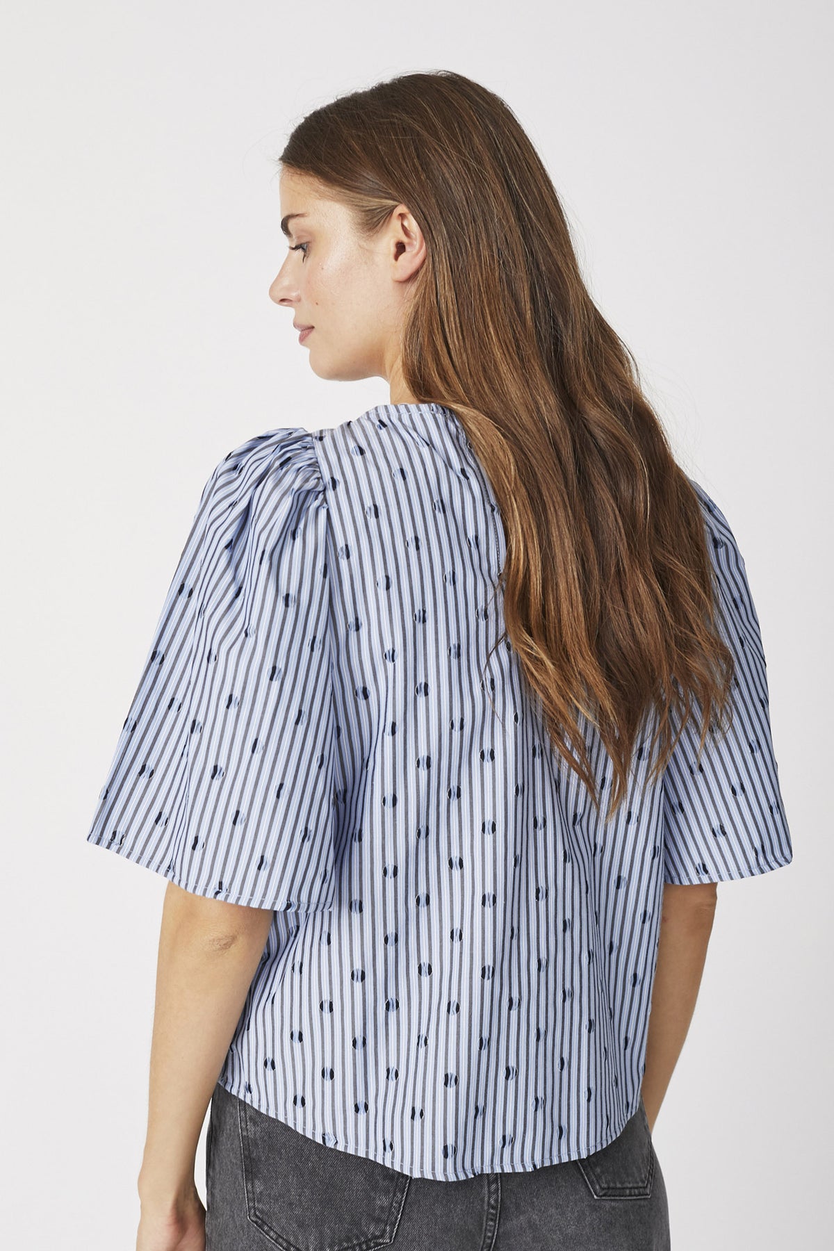 TrixieCC Dot Blouse 17-Blue - 35873