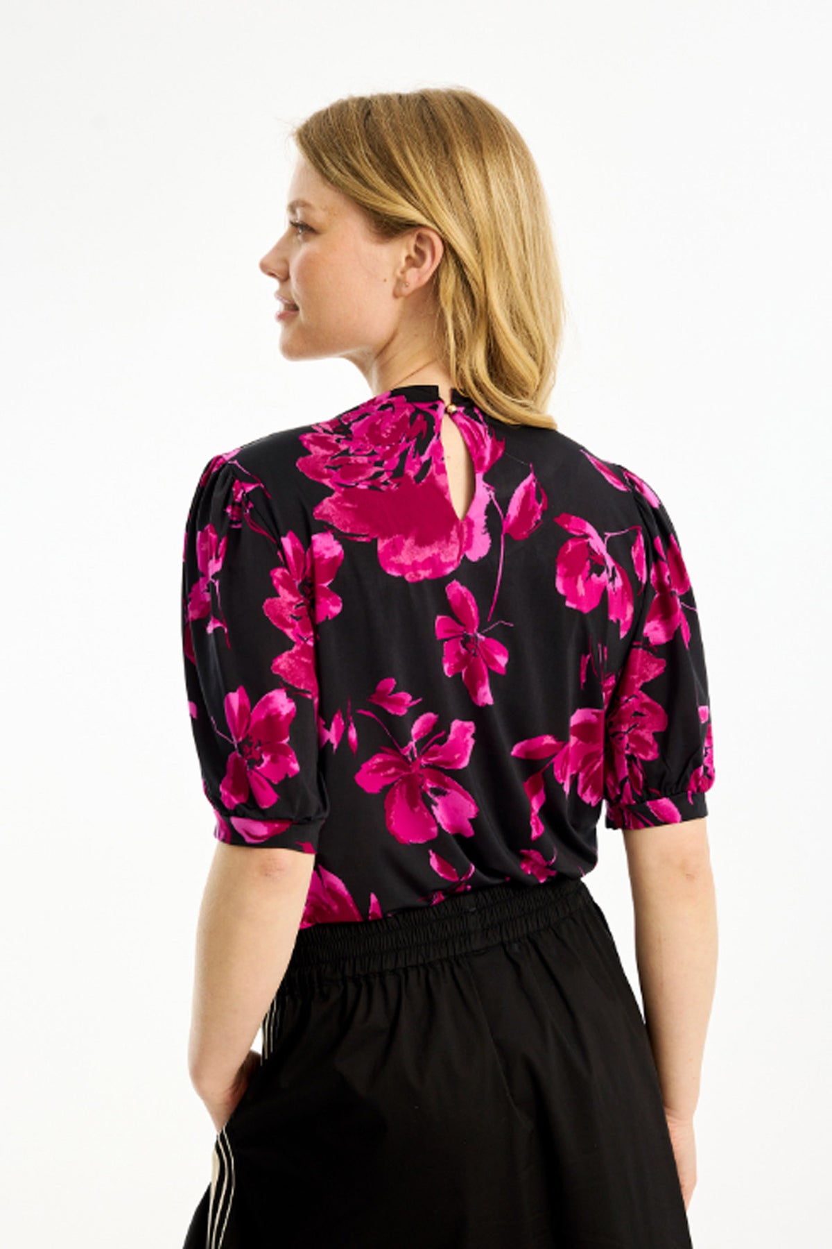 Grazia blouse 1/2 sleeves Cherise - 16768