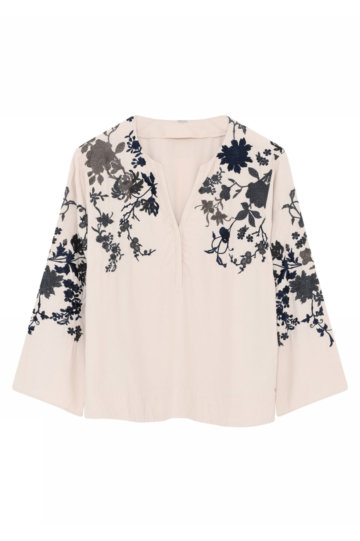 Naja, embroidery blouse 2020-Almond - 58637/7436