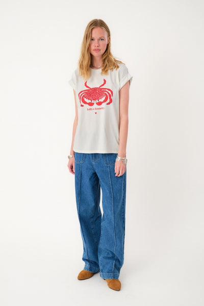 RomaLL Crab Tee SS 01 White - 25491-1070 Thumbnail