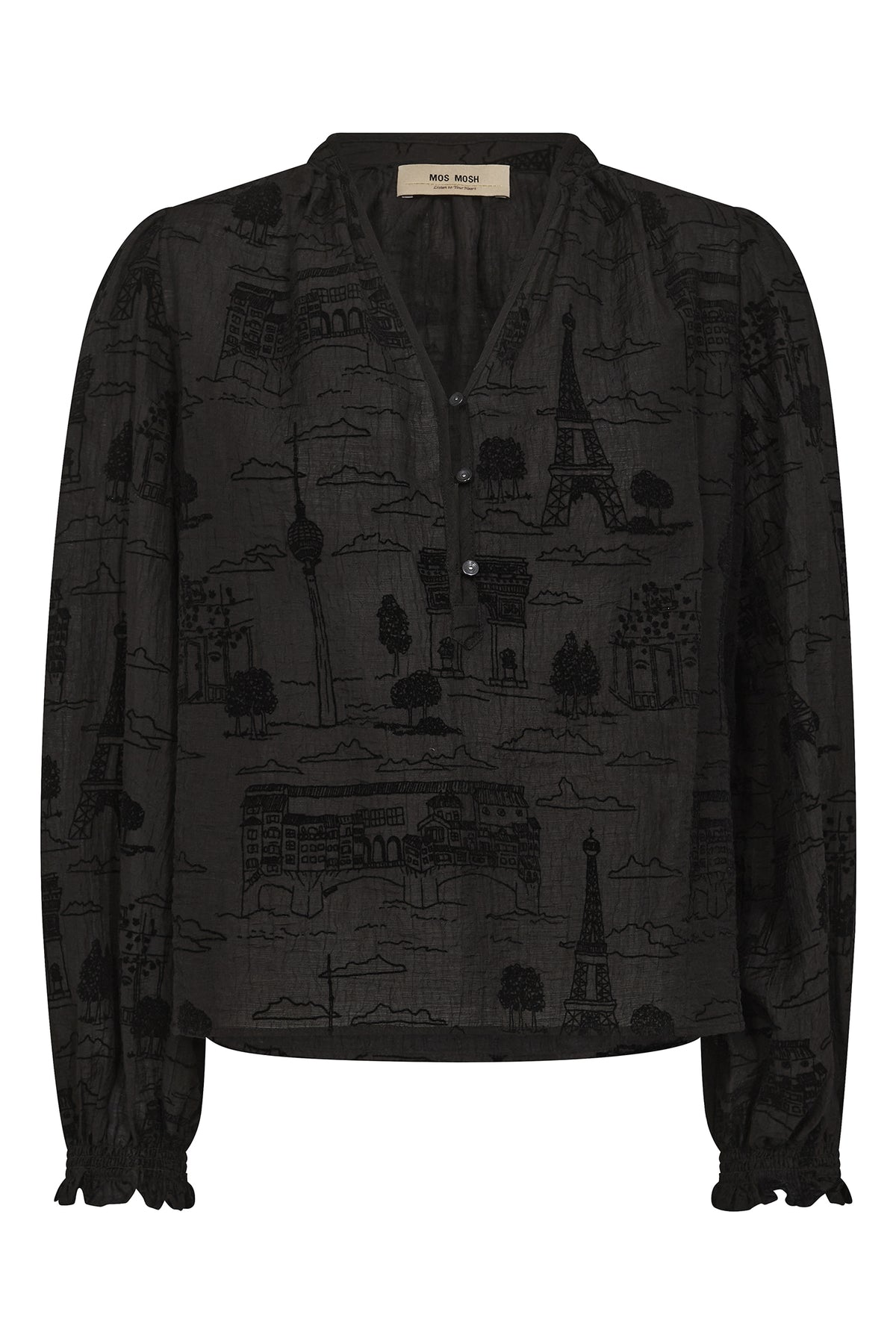 MMTazzin Tale Light Blouse Black - 173900