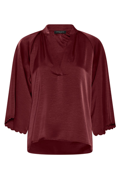 BeckiaBBWinny blouse Burgundy - BBW4614 Thumbnail