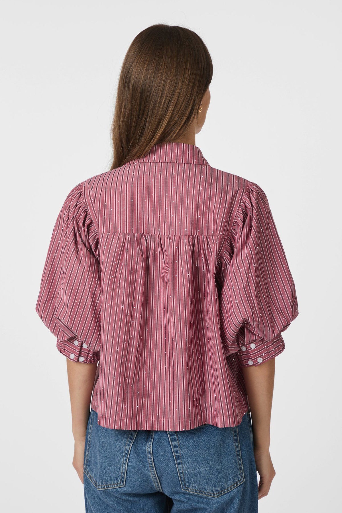 Etta Soft Stripe DARK ROSE