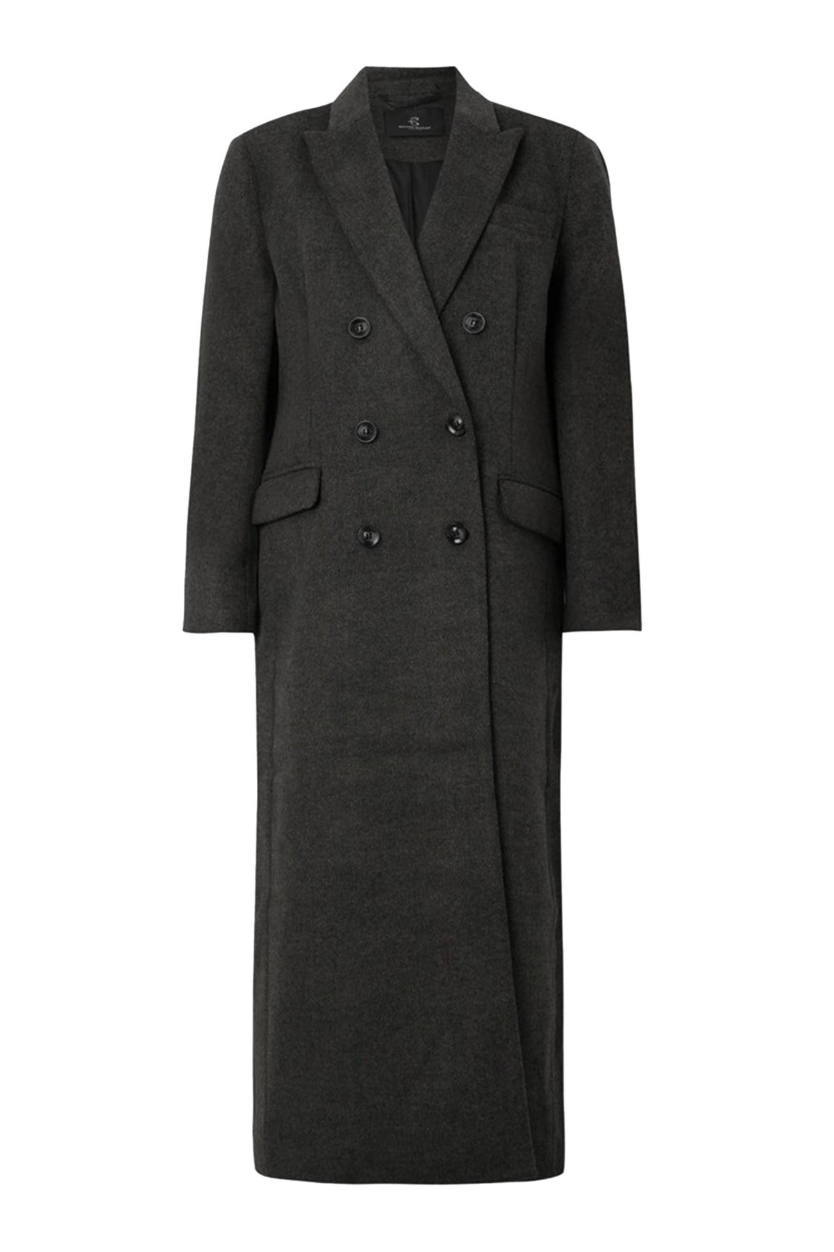 FallopiaBBAbellas coat Dark grey melange - BBW4658