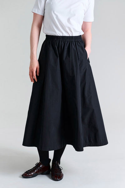 Fukkura poplin nederdel Black - 256-2380-5305 Thumbnail