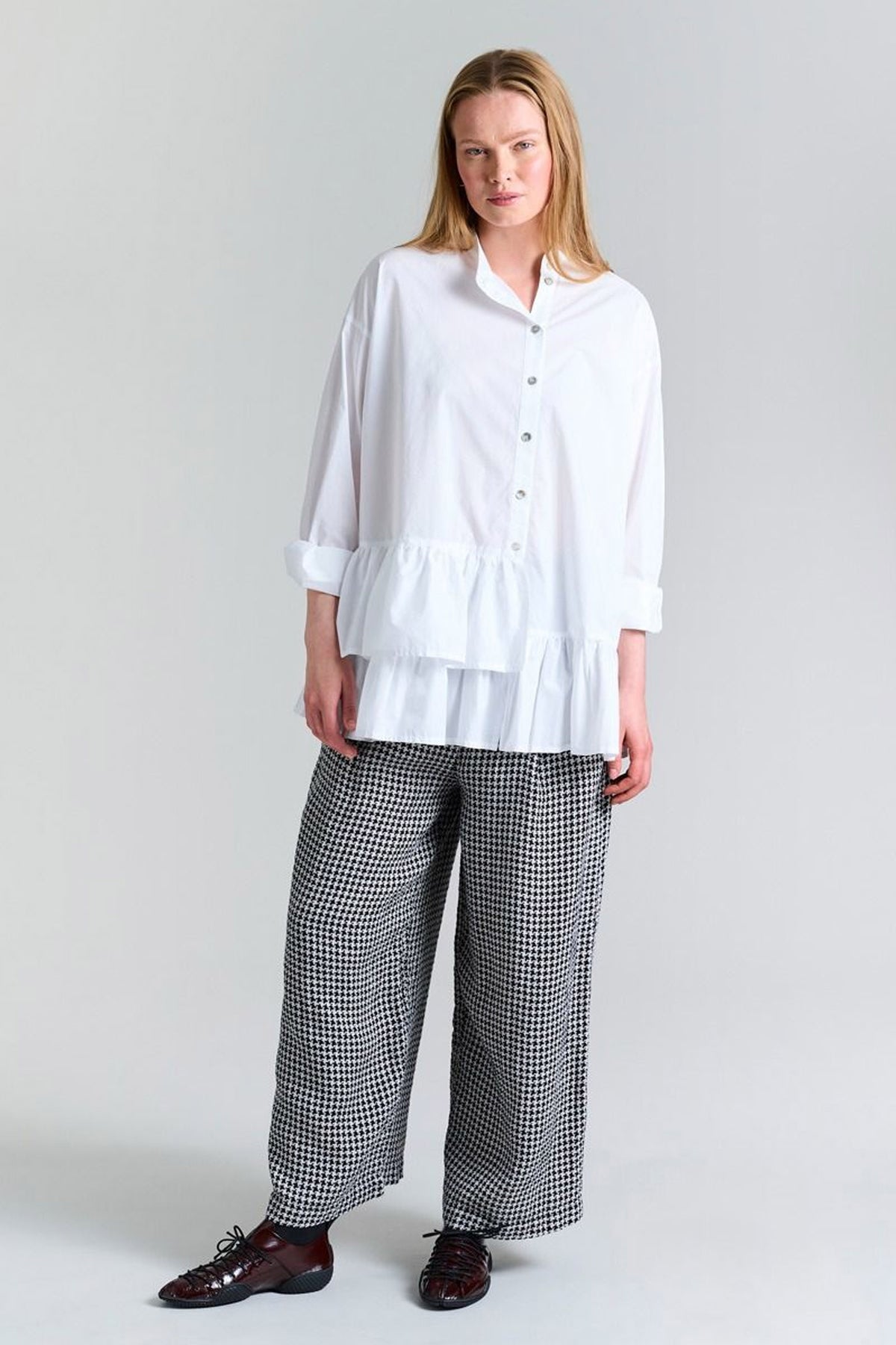 Core cotton flÃ¦se skjorte White - 256-2226-5326