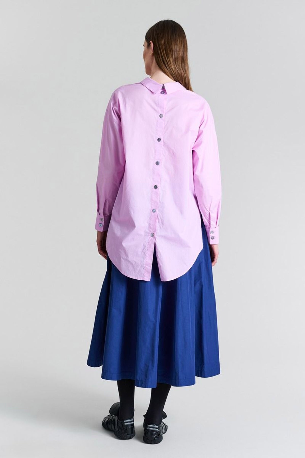 Core cotton skjorte med luknin Candyfloss - 256-2226-5327