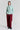 Kihon lange lige bukser Maroon - 256-2399-4755