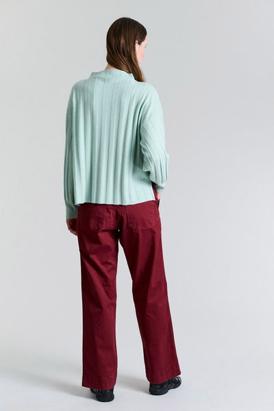 Kihon lange lige bukser Maroon - 256-2399-4755 Thumbnail