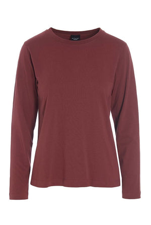 Osaka organic cotton bluse Maroon - 256-4075-3436