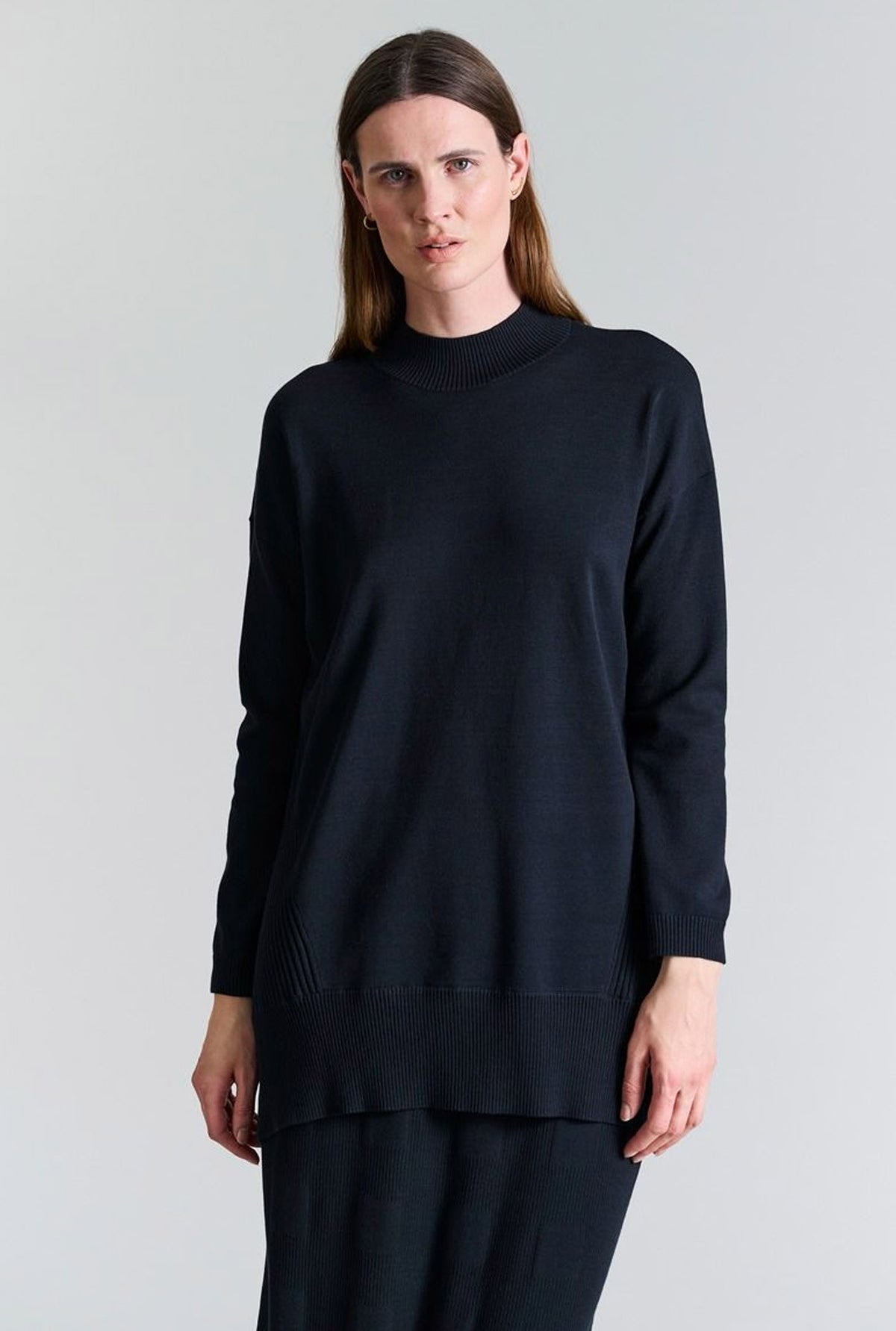 Saku lang bluse Black - 256-1073-5348