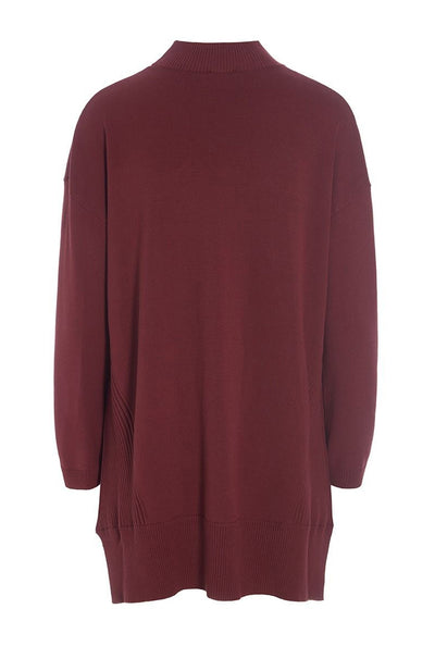 Saku lang bluse Maroon - 256-1073-5348 Thumbnail