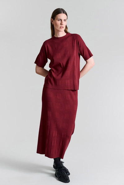 Saku nederdel Maroon - 256-1073-5354 Thumbnail