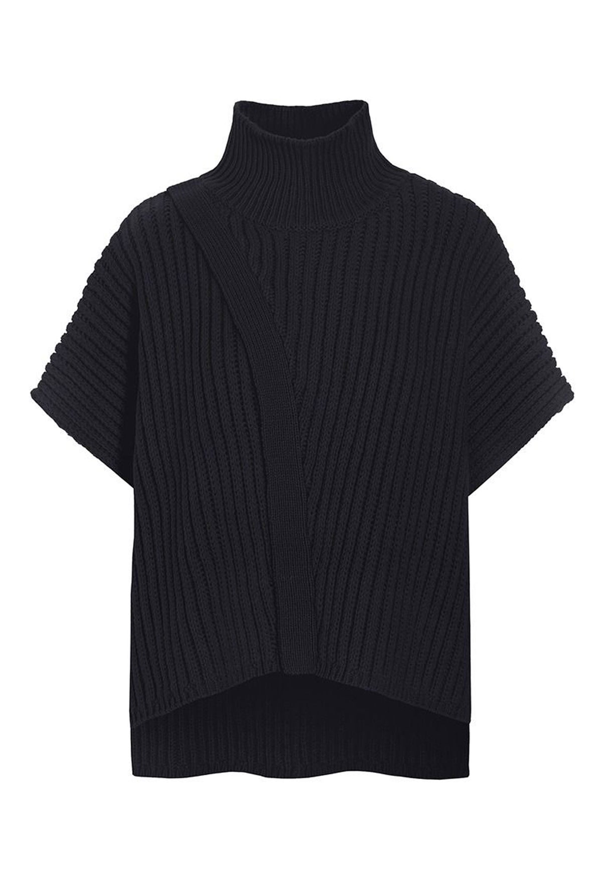 Nitto hÃ¸jhalset bluse Black - 256-1074-5365